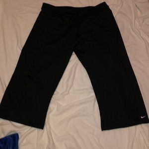 Black Nike Fit Dry exercise pants